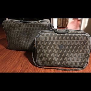 Fendi Zucca Vintage Luggage Set